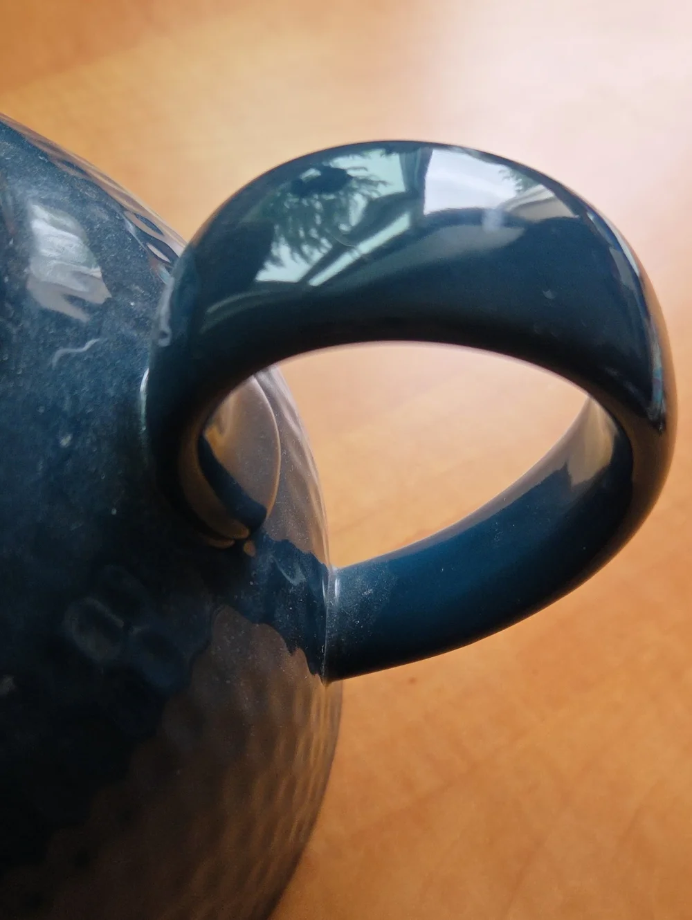 DAVIDsTEA Navy Blue Ceramic Dimpled Teapot – Tetsubin Style Steeper Pot